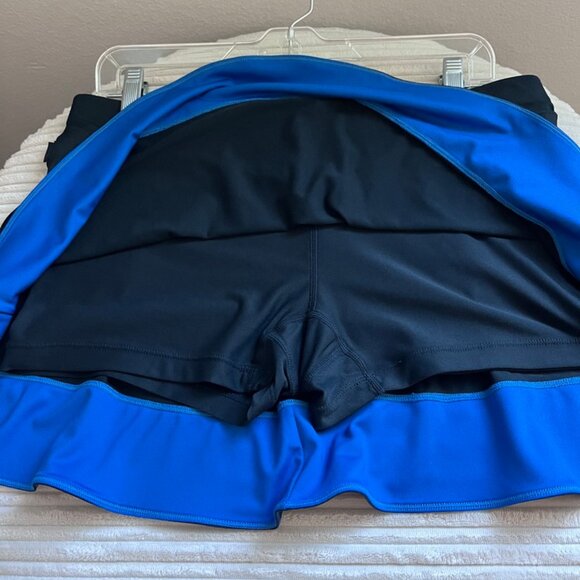 Nike Skort Black with Royal Blue Trim - Picture 7 of 7